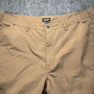 CQR Men’s Water Resistant Outdoor Ripstop Pants Tan Khaki 44x30